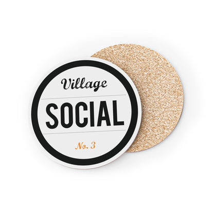 Coasters Village Social Logo Clean Set