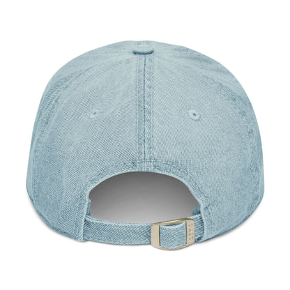Embroidered Village Social Denim Hat - Stylish and Casual Social Cap for Everyday Wear