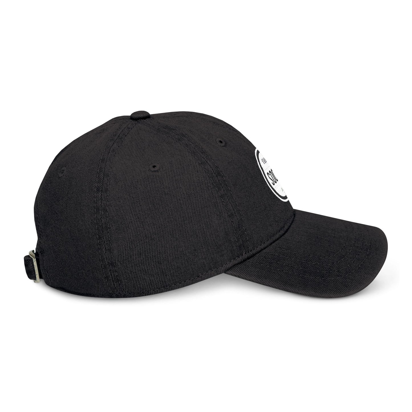 Embroidered Village Social Denim Hat - Stylish and Casual Social Cap for Everyday Wear