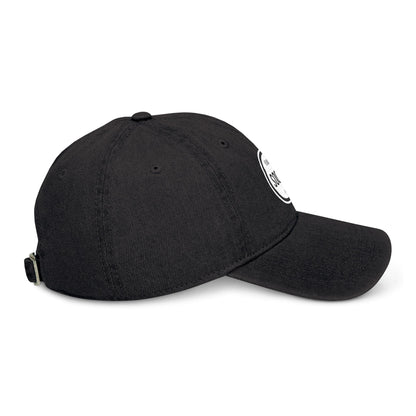 Embroidered Village Social Denim Hat - Stylish and Casual Social Cap for Everyday Wear