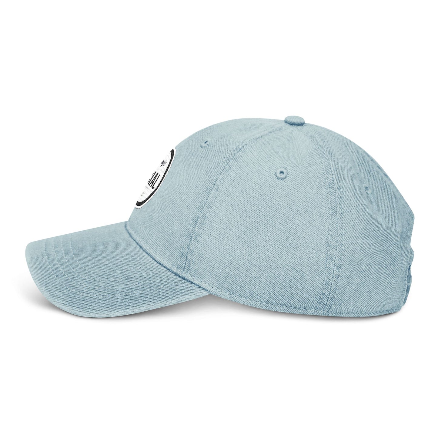 Embroidered Village Social Denim Hat - Stylish and Casual Social Cap for Everyday Wear