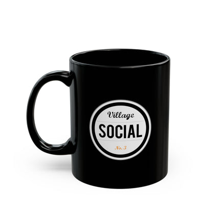 Mug - Village Socials Classic Logo Black Mug