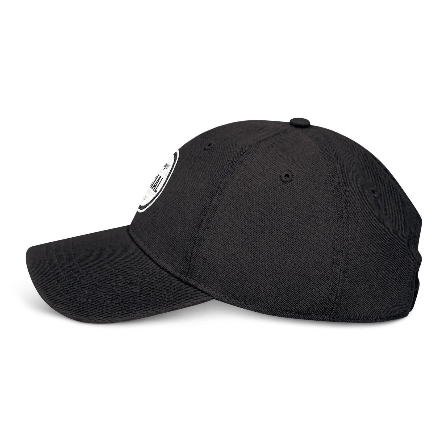 Embroidered Village Social Denim Hat - Stylish and Casual Social Cap for Everyday Wear
