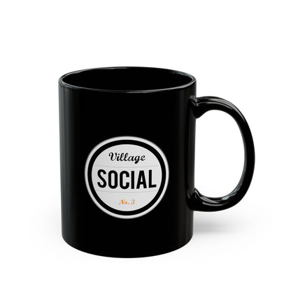 Mug - Village Socials Classic Logo Black Mug